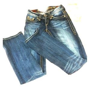 Christian boot cut rock revival jeans